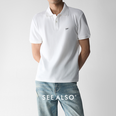 松弛极简百搭商务POLO短袖t恤男