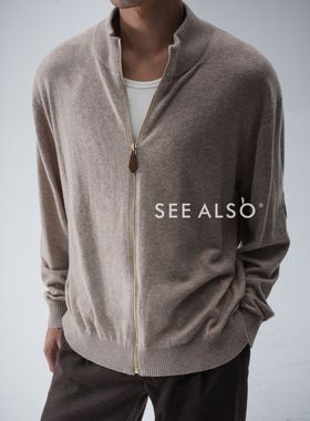 SEE ALSO『黑标旗舰』超精纺绵羊毛反羊绒肘部真皮拉链保暖毛衣