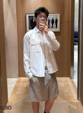 SEE ALSO 25ss双面丝光长绒棉新贵松弛老钱风廊形极简衬衫夹克