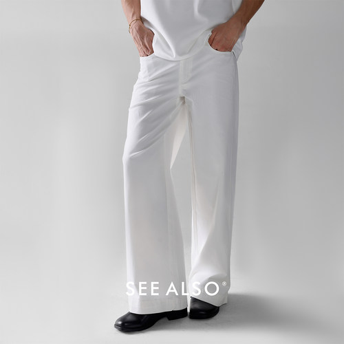 A字弯刀阔腿休闲户外百搭长裤男