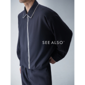 SEE 外套 超精纺绵羊毛老钱新贵感撞色拉链衬衫 ALSO 超高端面料