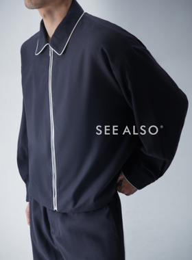 SEE ALSO『超高端面料』超精纺绵羊毛老钱新贵感撞色拉链衬衫外套