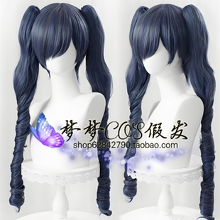 现货 黑执事 夏尔女装 夏尔·凡多姆海恩 cosplay假发 双虎夹马尾