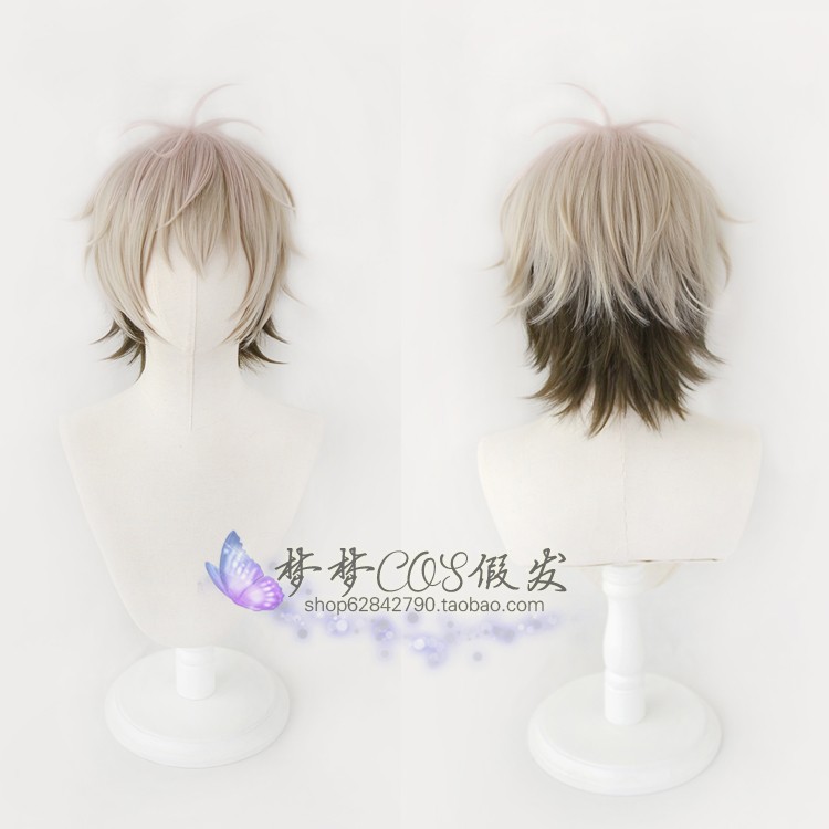 伊得 新世界的狂欢cosplay假发高温丝新款银羽银发