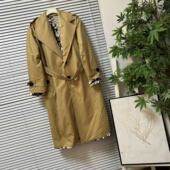 风衣亮片两穿时尚 领中长款 百搭外套 31超一线品牌高级货西装 1222