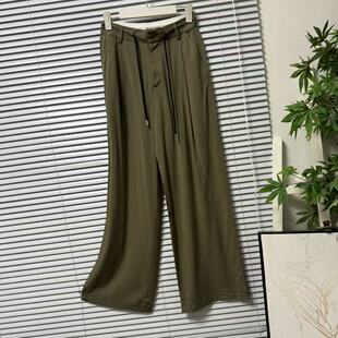 舒适 百搭垂坠感阔腿长裤 0128 20法单专柜高品极简风含天丝直筒裤