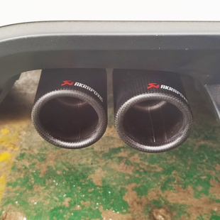 适用宝马1系3系4系GTX1X3X4专用碳纤维排气管改装尾喉装饰车用品