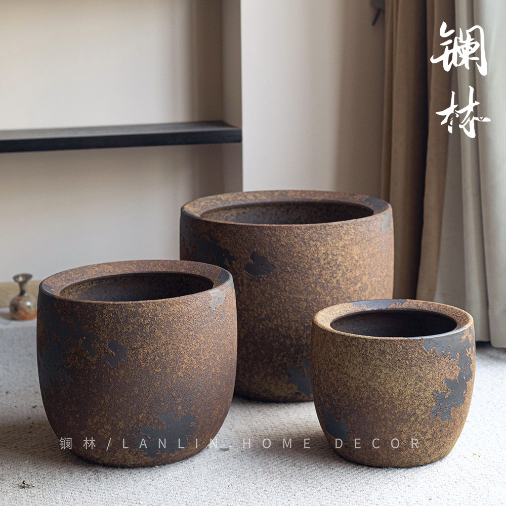 景德镇陶瓷花盆粗陶多肉绿植花坛创意复古风摆设民宿酒店家居装饰,家居饰品,花盆,淘宝优惠券,粉丝福利购,淘宝优惠卷
