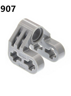 兼容乐高92907国产科技机械积木零配件4610371黑色 2x2x2轴栓连接