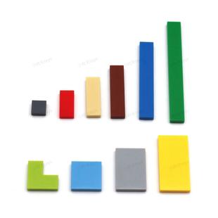 兼容乐高小颗粒光面平板拼插积木基础件搭建配件散件益智玩具瓦片