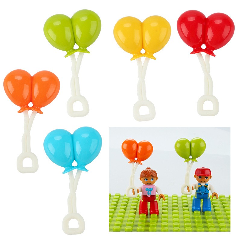 大颗粒积木配件散件气球
