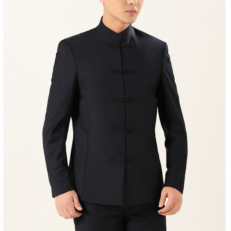 盘扣中山装上衣中式民乐学生表演出国潮青年唐装婚庆摄影立领外套,男装,唐装,淘宝优惠券,粉丝福利购,淘宝优惠卷