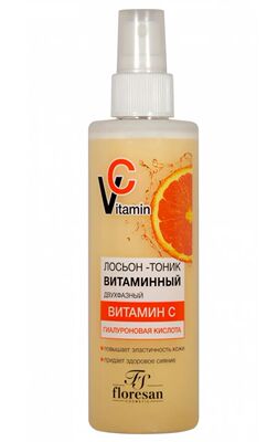 俄罗斯购floresan维生素VC补水喷雾爽肤水妆前保湿透亮200ml