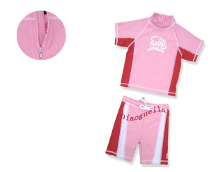 出口日本儿童游泳衣分体防晒保暖冲浪服沙滩衣速干中小童2 5岁