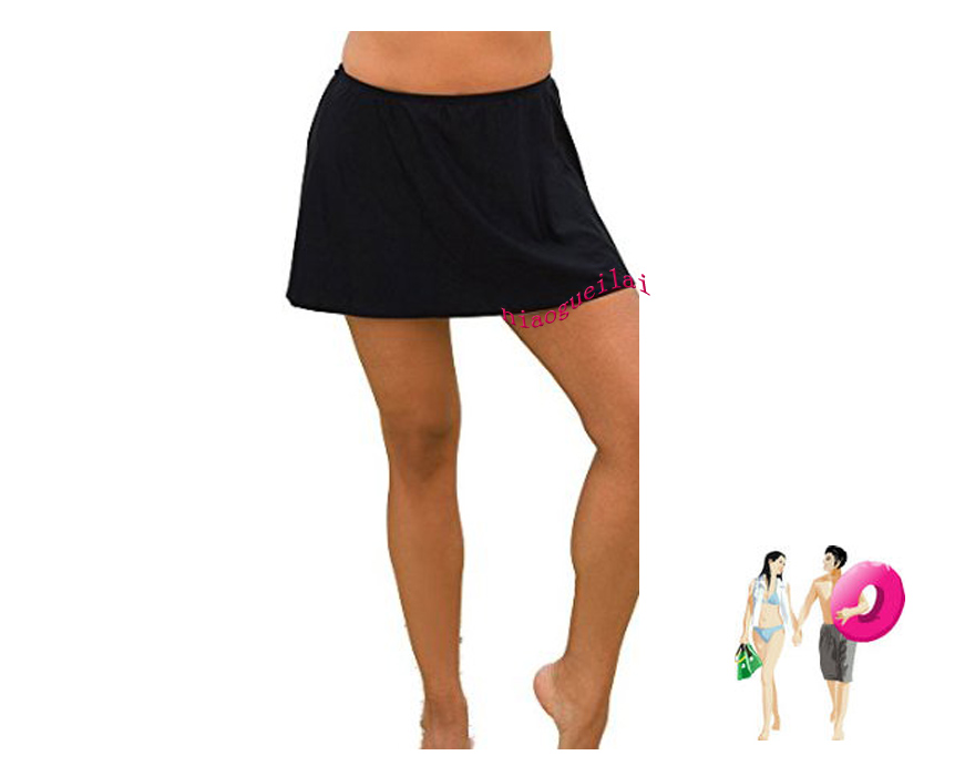 外贸胖MM比基尼搭配游泳三角裤裙孕妇游泳半身裙裤短裙女分体泳衣