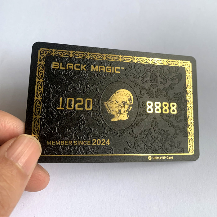 浮雕会员卡制作金卡定制高端拉丝金会员卡定制拉丝银PVC卡片定制