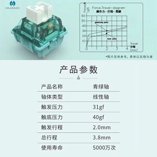 肌无力五脚机械轴热拔插轴 青绿轴超轻线性轴改装