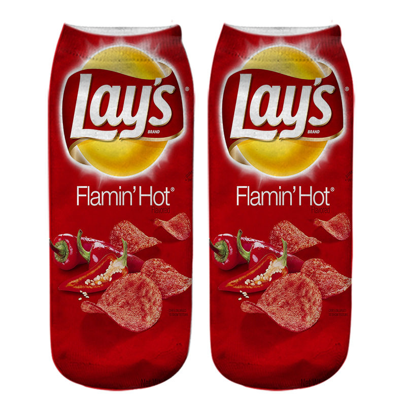 3D printed socks, short socks, beer, potato chips, doughnuts, cute and funny men's and women's socks, I'M GAMING socks thumbnail 7