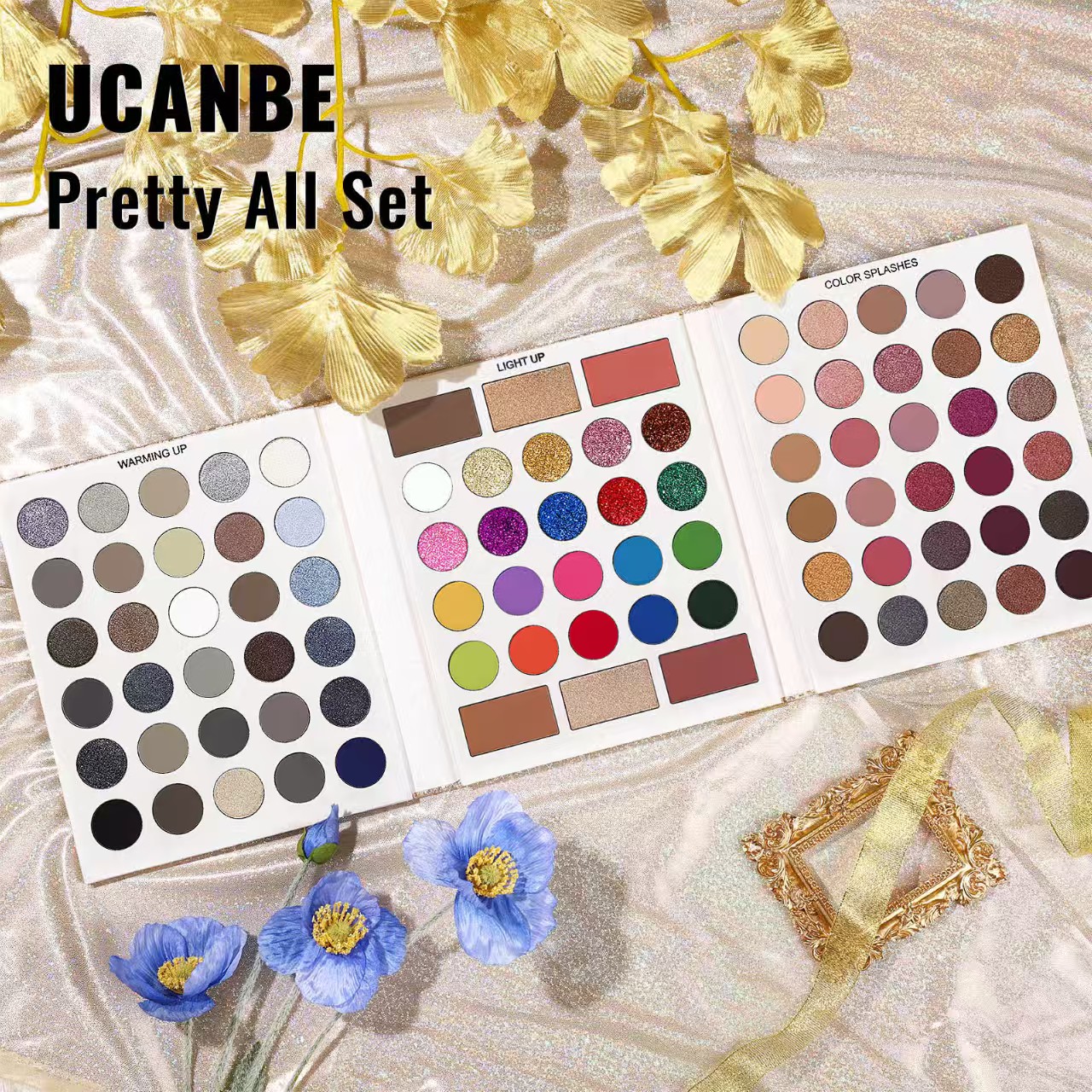 UCANBE86色迭代眼影盘 3代新品珠光哑光腮红修容一体盘