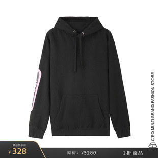 [特价1折] ROBERTA EINER 英国 黑色动物印花连帽卫衣 CEO FAS