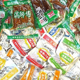 满师傅卤香干透明锡纸散装零食