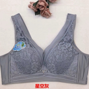 新款玉姿一族7019无钢圈文胸薄款B杯大码内衣聚拢美背收副乳胸罩