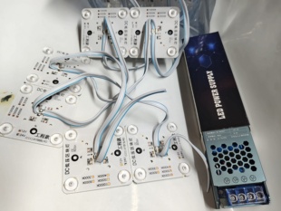 12V低压区块灯led区块链灯软膜天花卡布灯箱广告方块漫反射暖白正