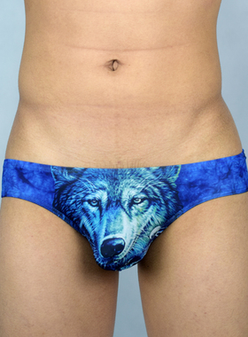 男土三角内裤冰丝透气超薄2条装 牛奶丝激突U凸 男士丝滑三角裤