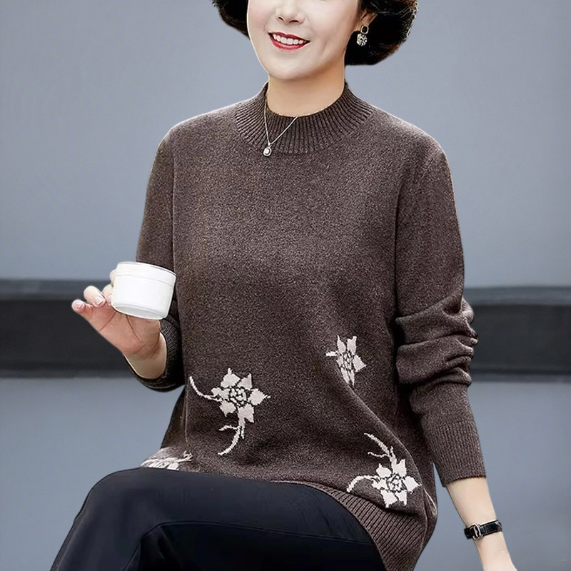 中老年女装毛衣遮肚子冬装妈妈装