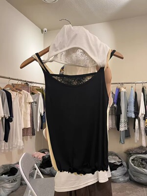 现bubble韩代 jupiter女装韩系设计款上衣吊带实体秒发