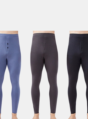 25秋冬款莱赛尔棉秋裤男薄秋冬季高腰修身打底衬裤学生青年男士