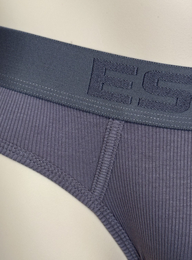 【2条装】四季螺纹三角内裤舒适性感中腰白色黑色绿色时尚腰带男