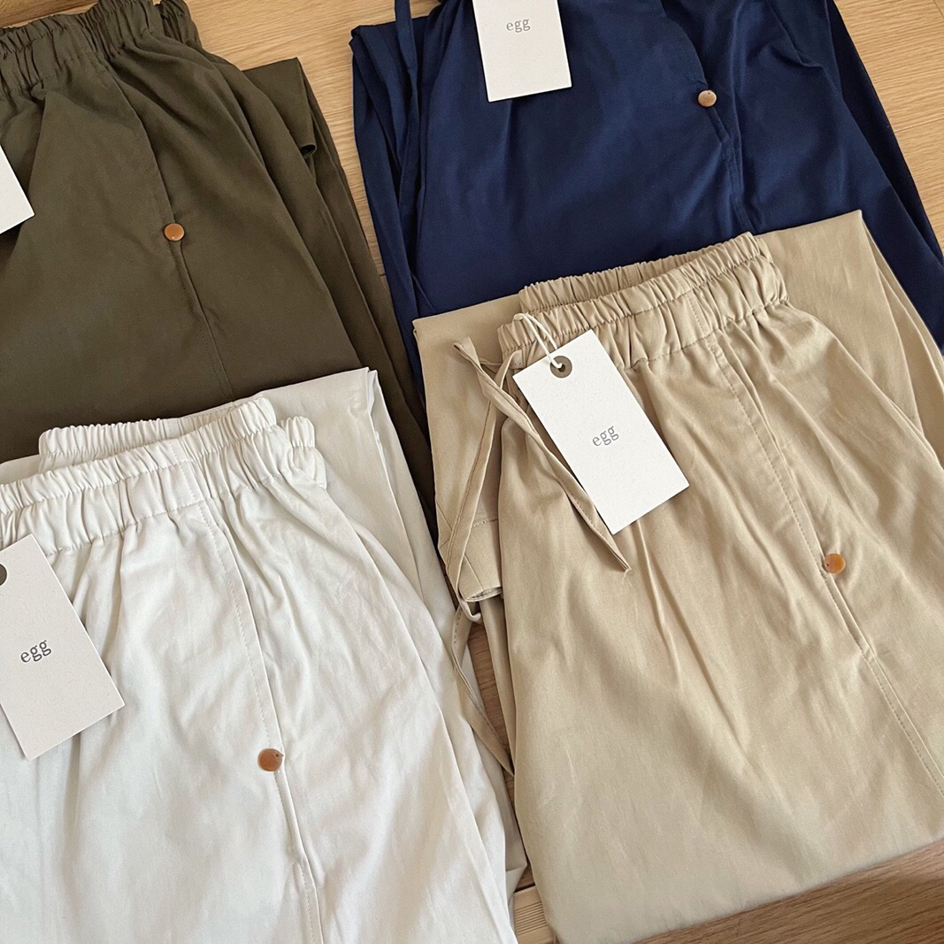 韩国东大门2025春季新款松紧腰抽绳休闲裤女宽松显瘦百搭长裤