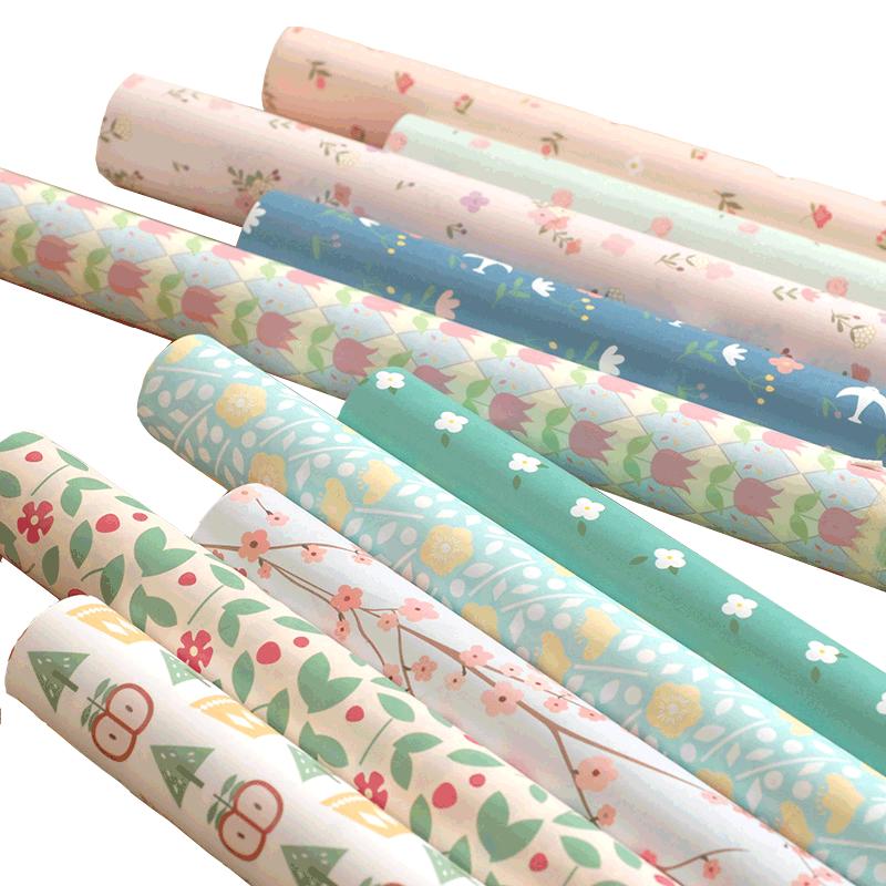 ins风小清新包书皮纸礼物包装纸