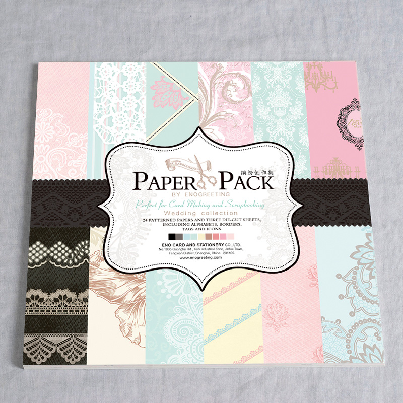 伊和诺  DIY 缤纷底纸合集6" DSM手工纸装饰纸艺术纸创作纸剪纸