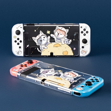 Pawdiary星空猫狗任天堂switch保护壳OLEDNS续航版 透明保护套配件