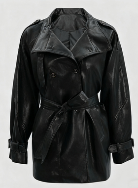 FOREVERCAN“渥太华”鹅绒服经典廓形皮衣风衣外套WC57306B