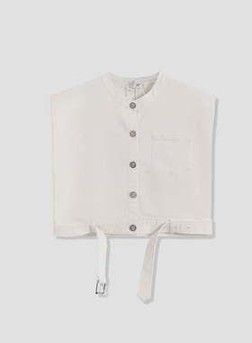 FOREVERCAN“云海拾贝”立裁极简廓形无袖马甲背心上衣