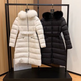 修长女神 羽绒皇帝FW新款天然大毛领白鹅绒保暖长款显瘦女羽绒服