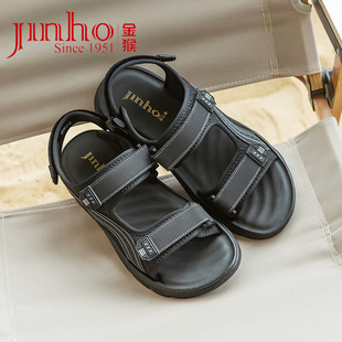 透气运动厚底外穿防滑软底开车沙滩凉鞋 金猴男鞋 时尚 2024夏季 新款