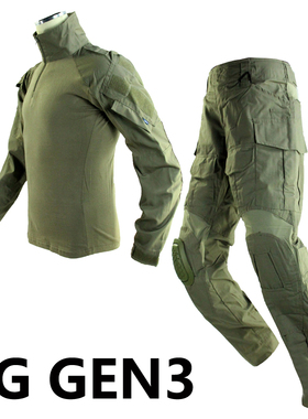 犀兕合甲 2021全地形RG GEN3套服G3蛙服战术套装特氟龙防水涂层款