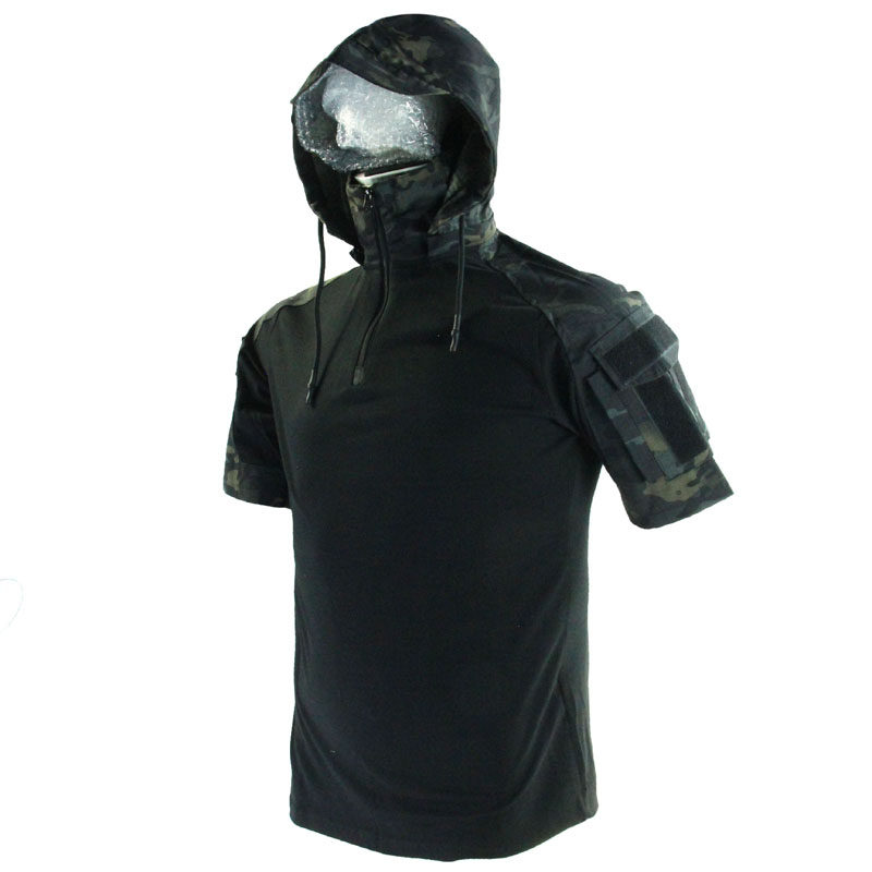 犀兕合甲暗夜迷彩mcbk拼色t恤