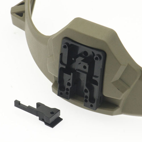 头盔夜视仪支架翻斗车L4G24改装件适用于19盔航空铝CNC机加工 B款