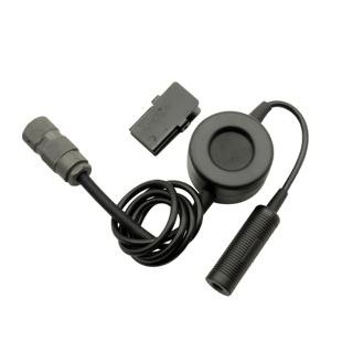 7号物资  6针PTT适用152对讲机148无线电台圆形六针插头军迷造型