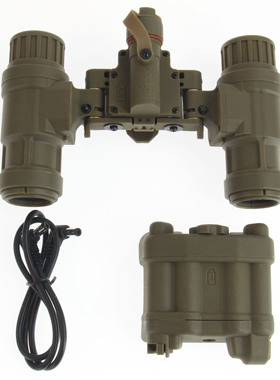 犀兕合甲 PVS31夜视仪模型发光版 双筒夜视仪双目AN模型电池盒 CB