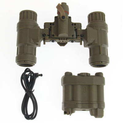 犀兕合甲 PVS31夜视仪模型发光版 双筒夜视仪双目AN模型电池盒 CB