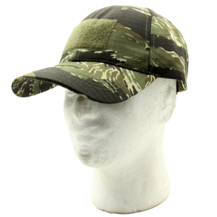 犀兕合甲 户外军迷用金虎斑棒球帽头围可调节可贴魔术贴章