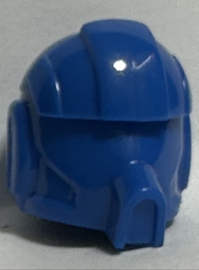 蓝色的第三方头盔白色星战克隆兵白兵指挥官兵人仔帽配件飞行员