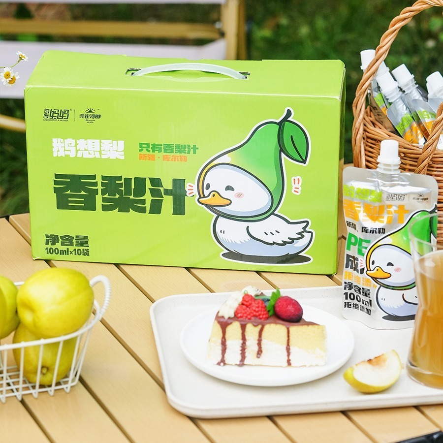 成成妈妈鲜榨香梨汁100ml*10袋
