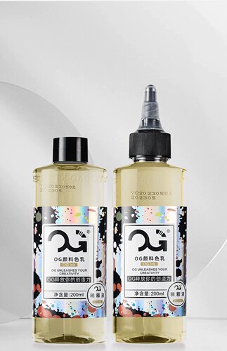 OG彩色色料调和剂调和水 OG色料稀释液黑灰专用颜料调和剂